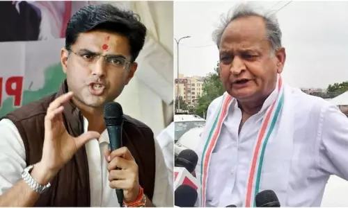After Punjab The AICC Trying to Stop The Political Fight Between Ashok Gehlot and Sachin Pilot in Rajasthan After Punjab The AICC Trying to Stop The Political Fight Between Ashok Gehlot and Sachin Pilot in Rajasthan