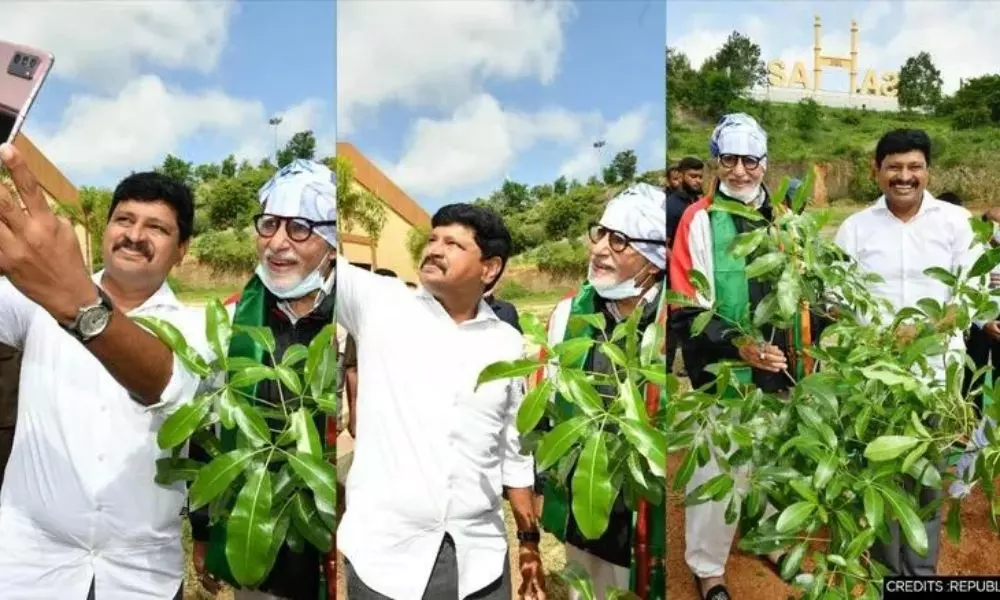 Amitabh Bachchan Participated in Green India Challenge