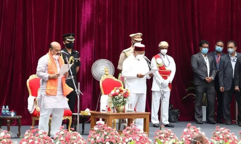Basavaraj Bommai Take oath as Karnataka Chief Minister
