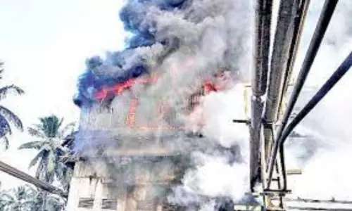 Fire Accident in Milk Production Dairy in Chittoor District Kuppam