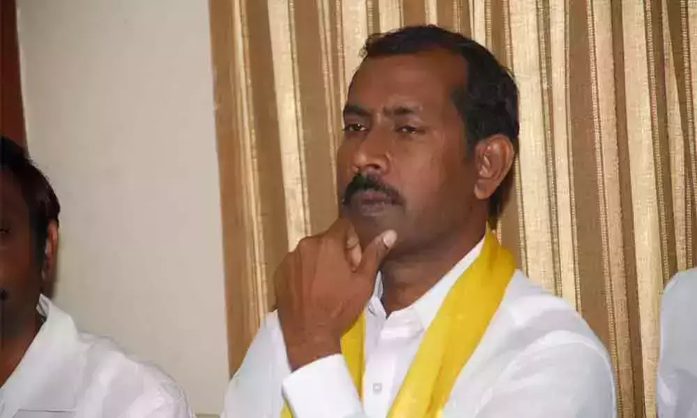 TDP Ex MLA Palla Srinivasa Rao Padayatra for Steel Plant Protection TDP Ex MLA Palla Srinivasa Rao Padayatra for Steel Plant Protection