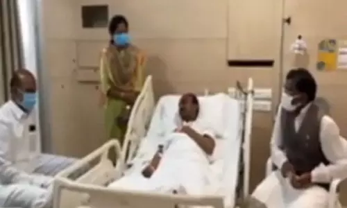 Etela Rajender Joined Apollo Hospital in Hyderabad Jubilee Hills