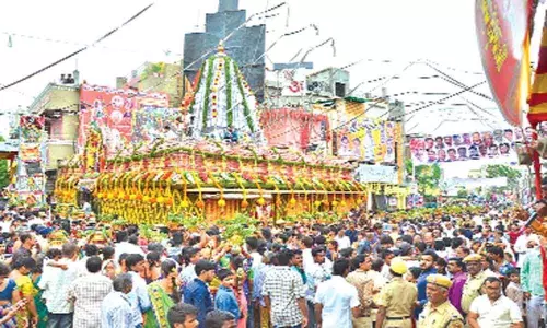 Bonalu Festival Started in Hyderabad City With Police Protection Bonalu Festival Started in Hyderabad City With Police Protection