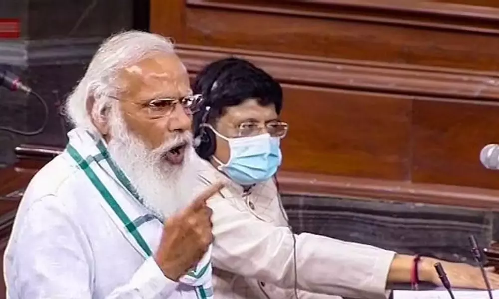 PM Modi Serious on Opposition Leaders in Parliament