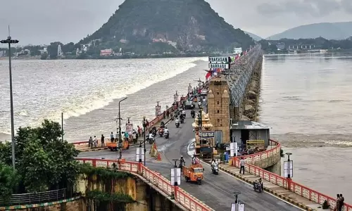 Water Inflow to Prakasam Barrage in AP