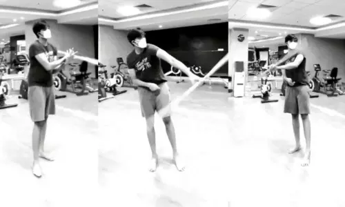 Akira Nandan Performing the Martial Arts