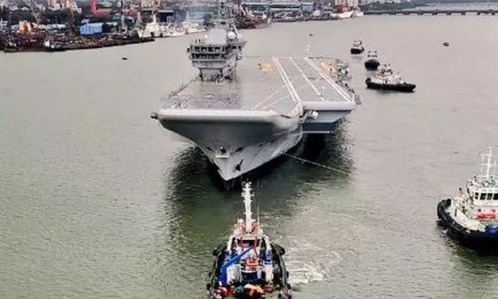 Aircraft Carrier INS Vikrant Finally Begins Sea Trials