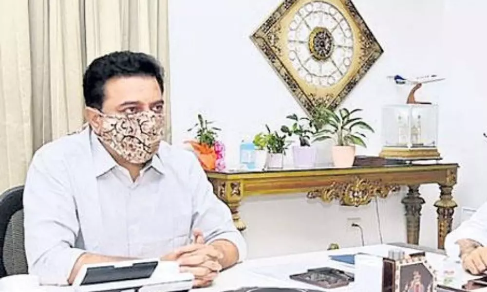 Minister KTR Review Meeting on Industries Department Activities