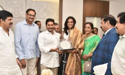 Badminton Player PV Sindhu Meets AP CM YS Jagan