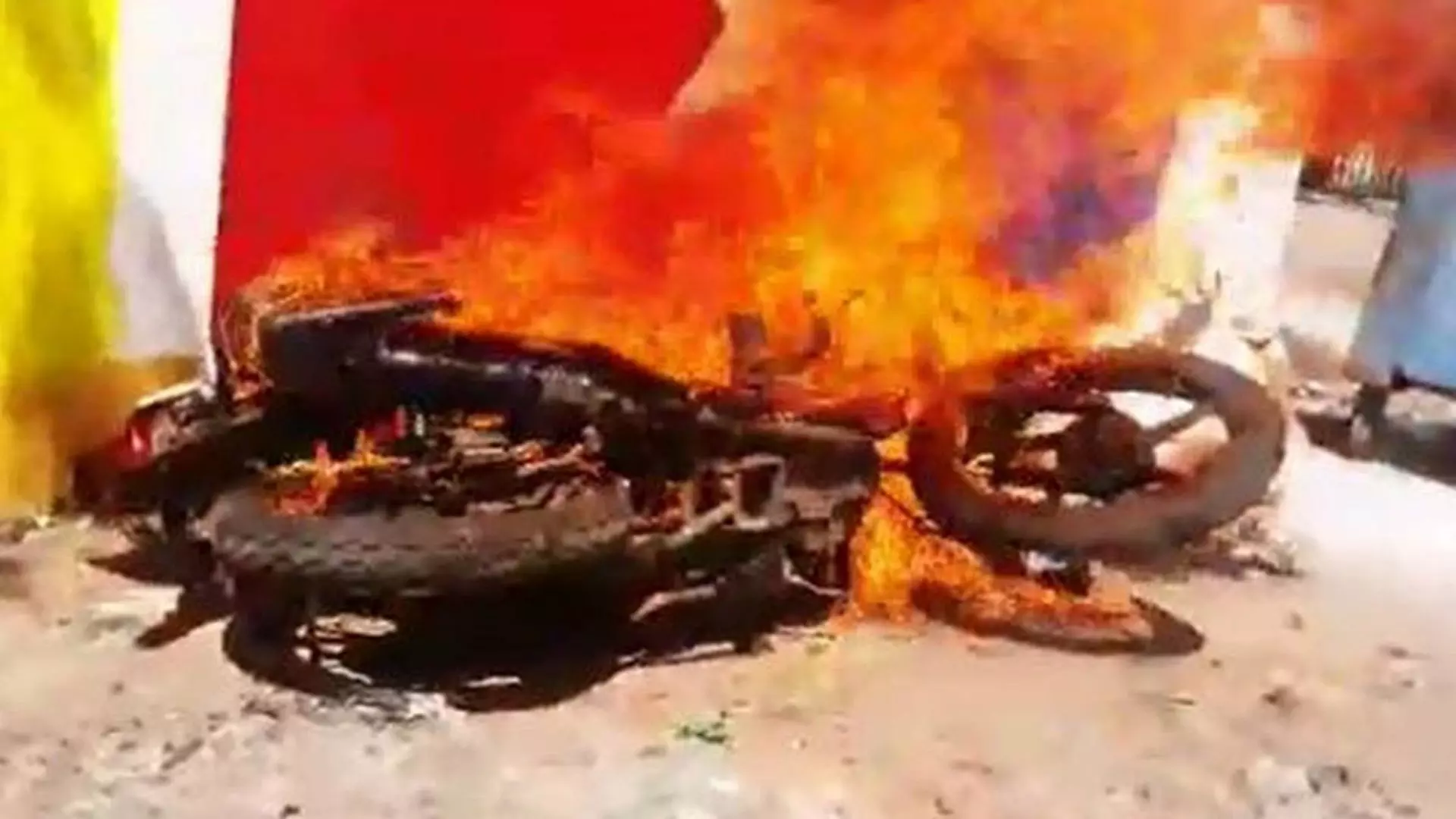 The Young Man Who Set The Bike on Fire is Being Fined in Vikarabad District