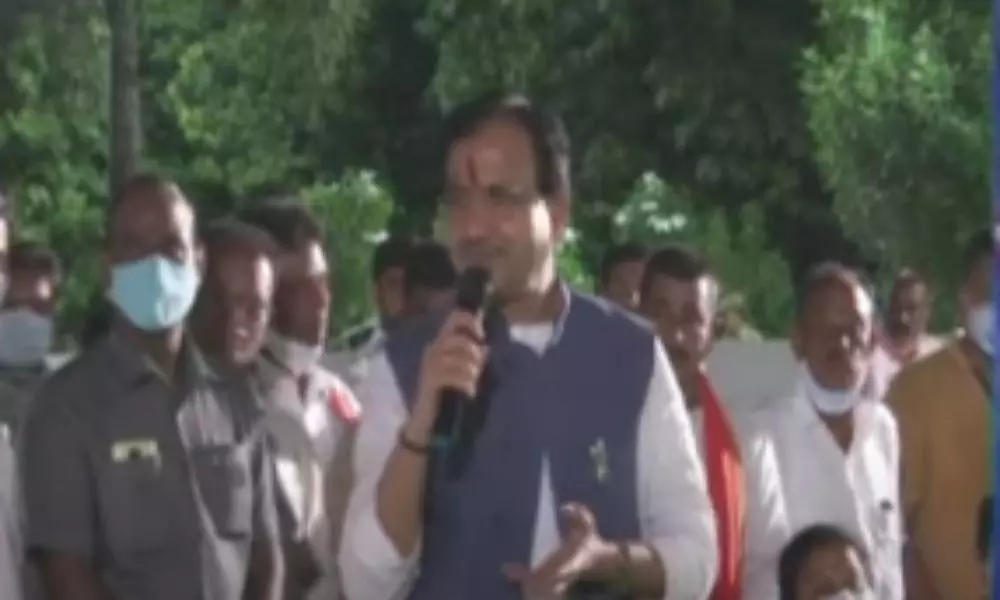 Central Minister Bhagwanth Visits Karimnagar