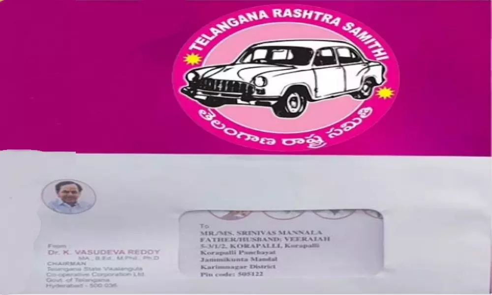 TRS Party Decides to Send Letters to Huzurabad Voters