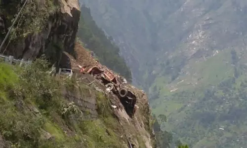 Landslide in Himachal Pradeshs Kinnaur Landslide in Himachal Pradeshs Kinnaur