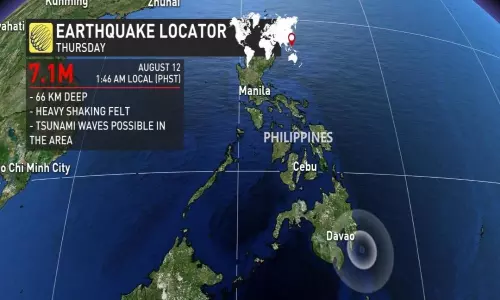 Tsunami Warning to Pondaguitan Due to Earthquake In Philippines Tsunami Warning to Pondaguitan Due to Earthquake In Philippines