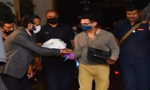 Aamir Khan in Andhra Pradesh for Laal Singh Chaddha shooting Aamir Khan in Andhra Pradesh for Laal Singh Chaddha shooting