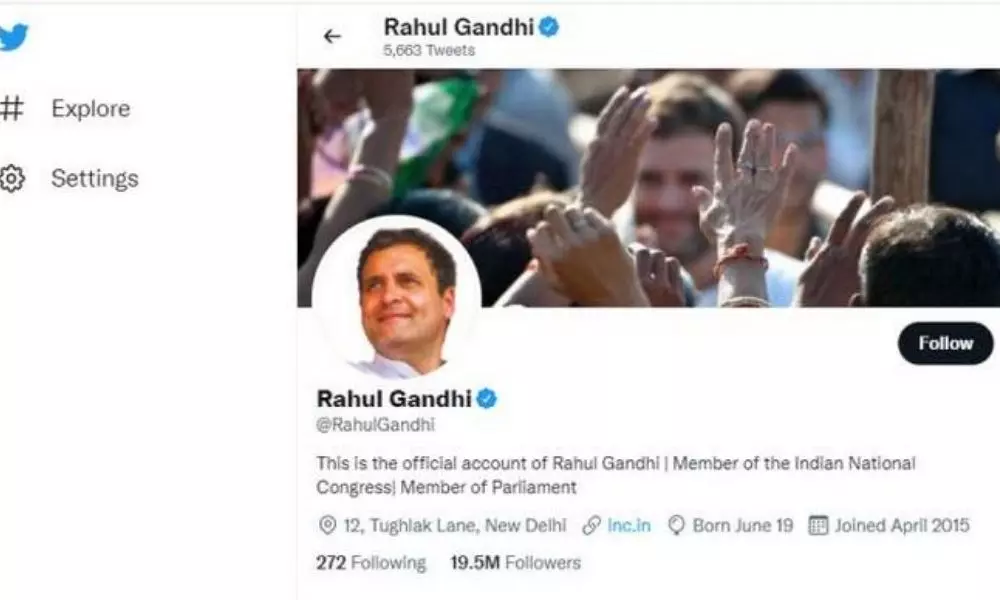 Rahul Gandhi Twitter Account Unlock