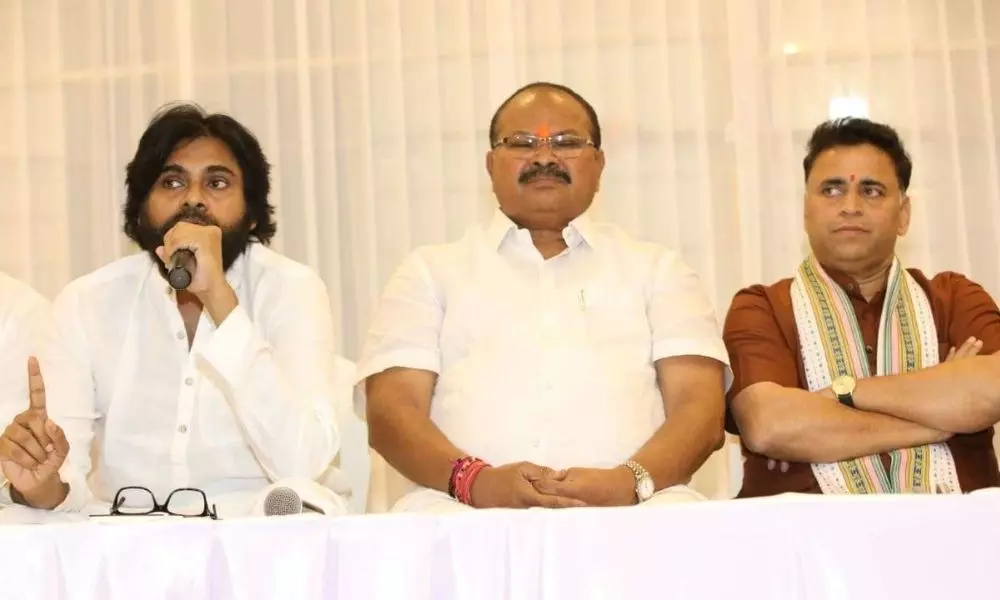 BJP And Jana Sena Coordinating Committee Meeting in Vijayawada