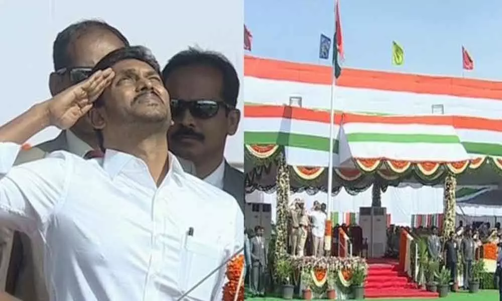 CM Jagan Going to be Unflore the National Flag at Indira Gandhi Municipal Stadium