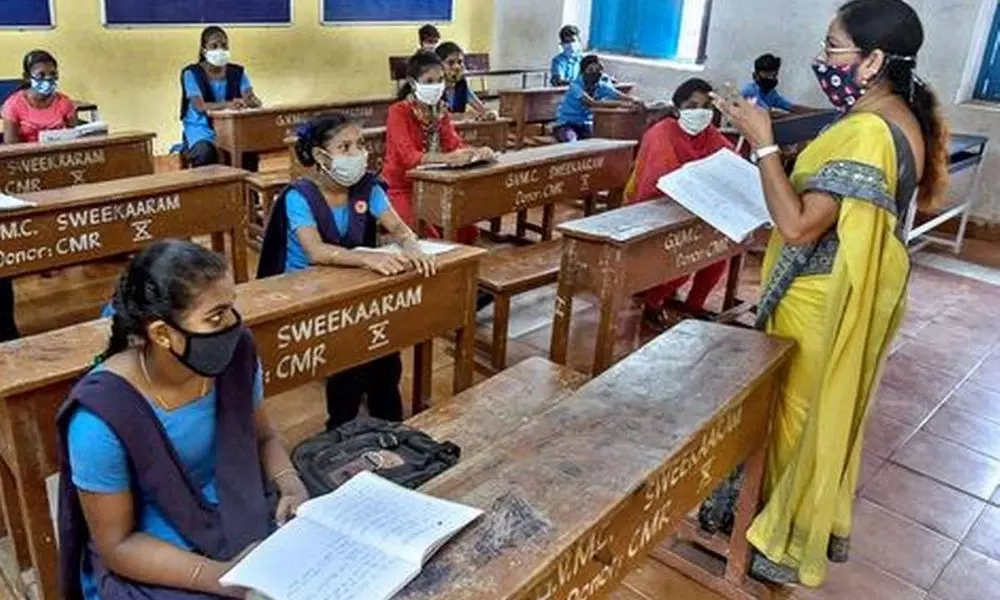 Schools Reopened in Visakhapatnam and Sikkolu District