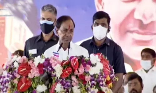 CM KCR Launched Dalit Bhandu Scheme at Shalapalli Village Huzurabad CM KCR Launched Dalit Bhandu Scheme at Shalapalli Village Huzurabad