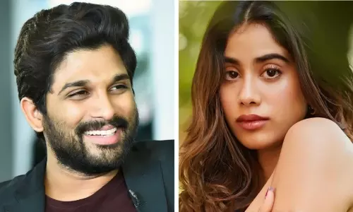 Janhvi Kapoor May be act as a Heroine in Allu Arjun New Movie | Telugu Cinema News Janhvi Kapoor May be act as a Heroine in Allu Arjun New Movie | Telugu Cinema News