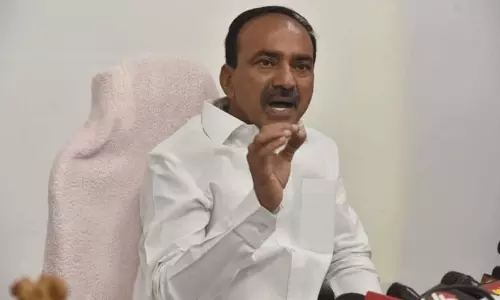 Etela Rajender Said KCR If You Plan to Sit at Home I Was One of Those Who Implemented Them in Telangana Movement