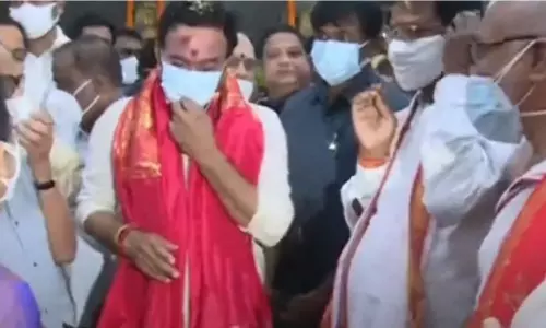 Union Minister Kishan Reddy Visits Yadadri Temple