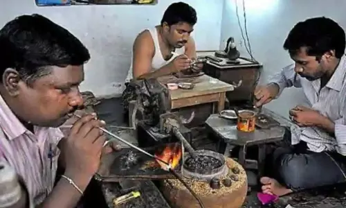 Goldsmiths Observing Bandh in Srikakulam