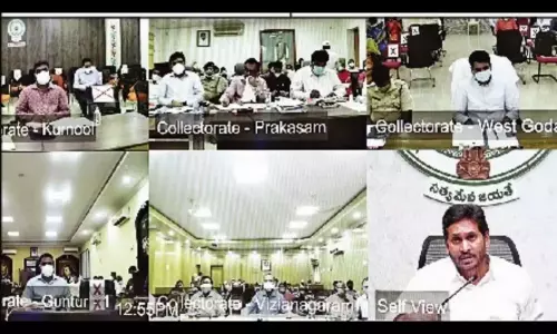 CM Jagan Spandana Video Conference With District Collectors And SPs