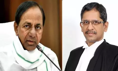 Telangana CM KCR Birthday Wishes To CJI Justice NV Ramana Telangana CM KCR Birthday Wishes To CJI Justice NV Ramana