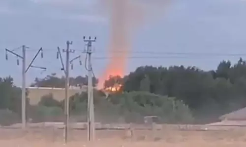 Huge Explosion Near Military Ware House in Kazakhstan