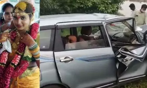 Bride and Her Father Killed in Road Accident while Returning from Reception in Nirmal District | Breaking News