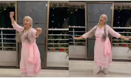 The 63 year old woman dance for Hindi song goes viral on internet have a look on this