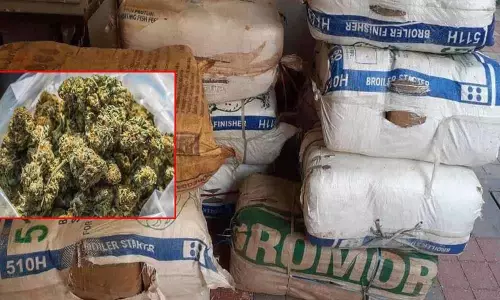 21 Crores Worth Ganja Seized at Hyderabad ORR