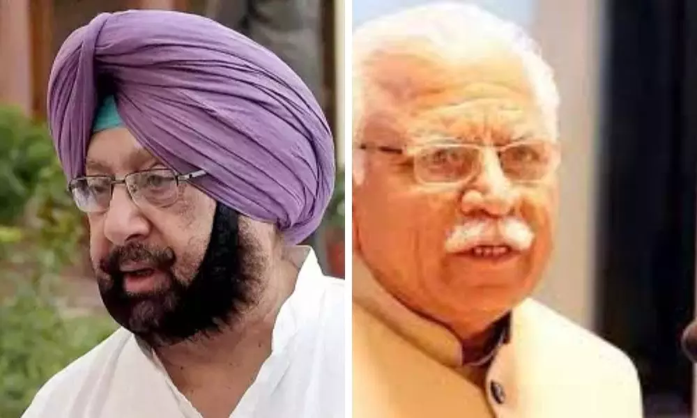 A War Of  Words Between The Punjab CM And Haryana CM