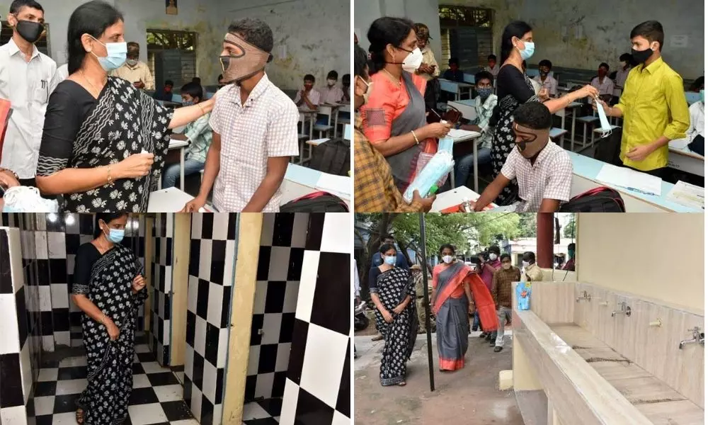 Minister Sabitha Indra Reddy Inspects Vijay Nagar Colony Govt School