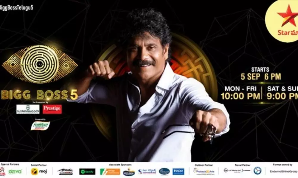 Telugu Bigg Boss Season 5 Team Released Poster of Starting Date is 5th September 2021