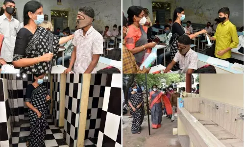 Minister Sabitha Indra Reddy Inspects Vijay Nagar Colony Govt School