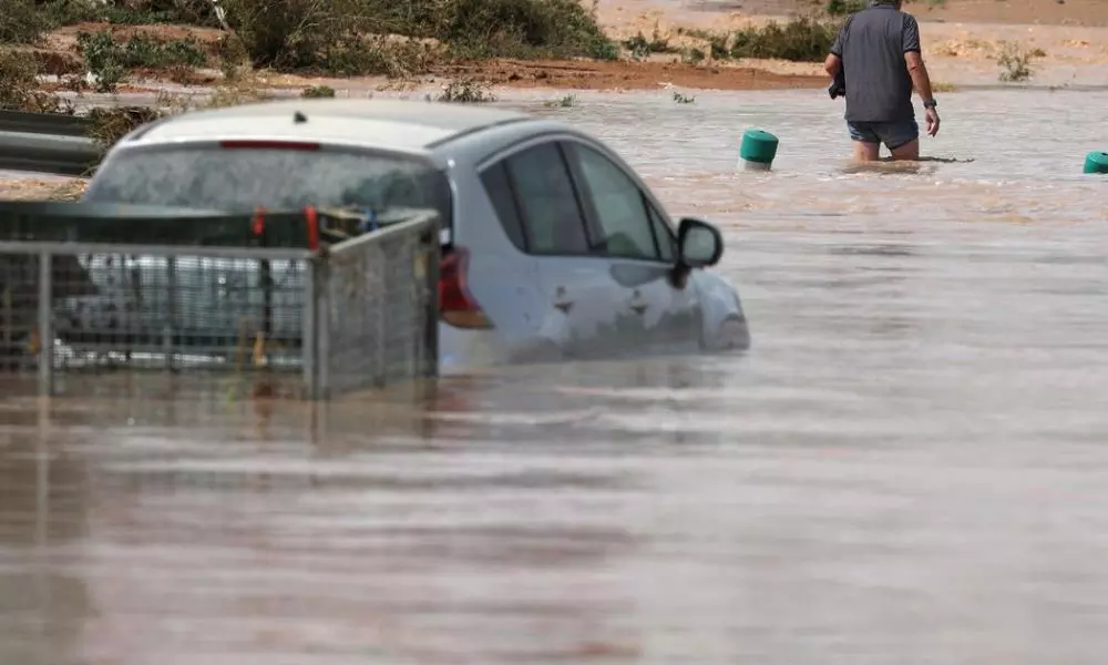 Floods in Spain Due to Heavy Rains