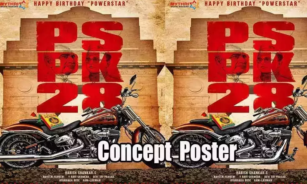 Pawan Kalyan Harish Shankar PSPK28 Movie Concept Poster Released