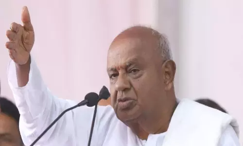 Ex PM Deve Gowda Tour in Nirmal District