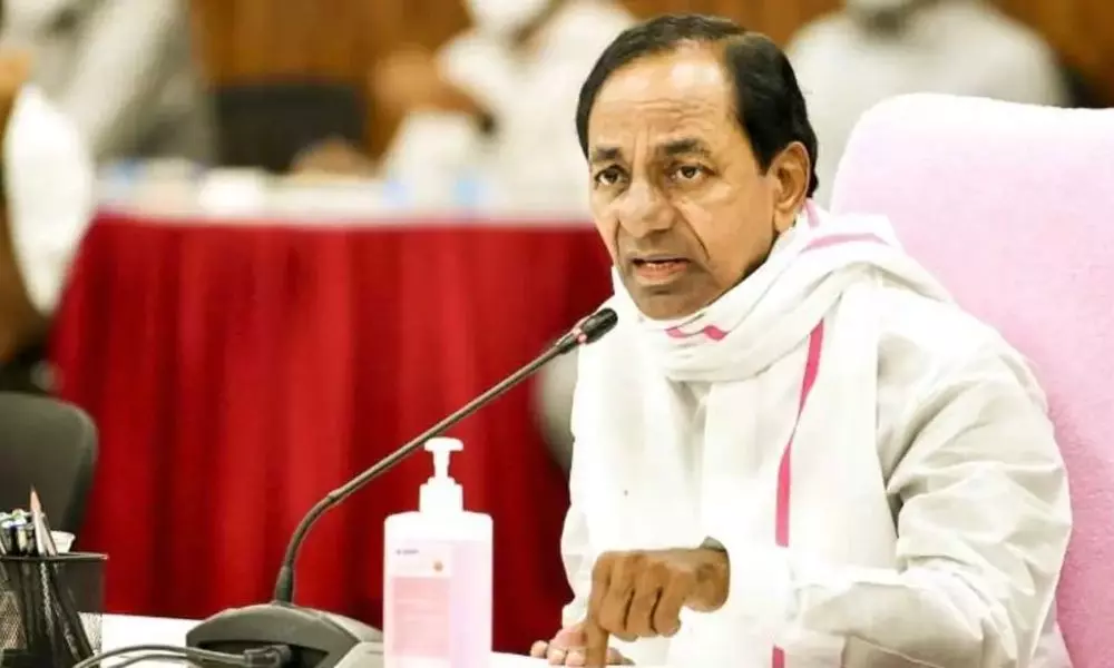 CM KCR Review From Delhi on Rains in Telangana