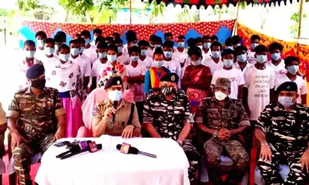 52 Maoist Surrendered Before Superintendent of Police of Bhadradri Kothagudem District 52 Maoist Surrendered Before Superintendent of Police of Bhadradri Kothagudem District