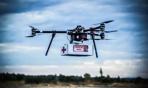 Jyotiraditya Scindia Going to Launch the Medicine From the sky in Vikarabad