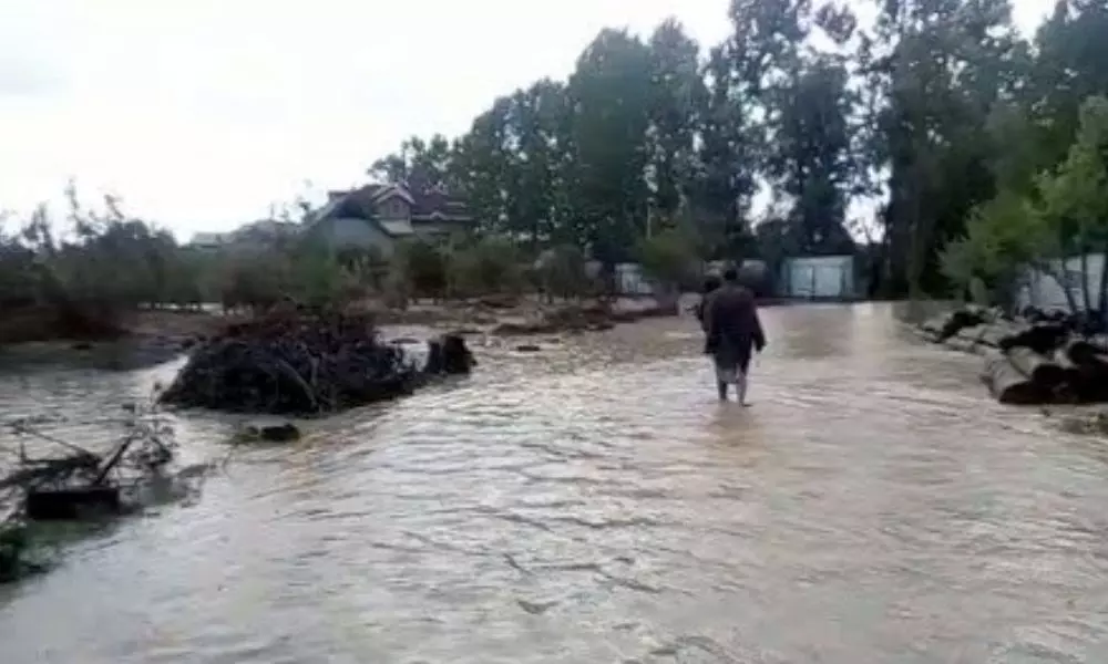 Sudden Heavy Water Floods in Baramulla Jammu Kashmir | National News Today