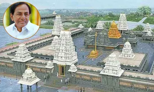 Telangana CM KCR Will Visit Yadadri Sri Lakshmi Narasimha Swamy Temple Today 14 09 2021