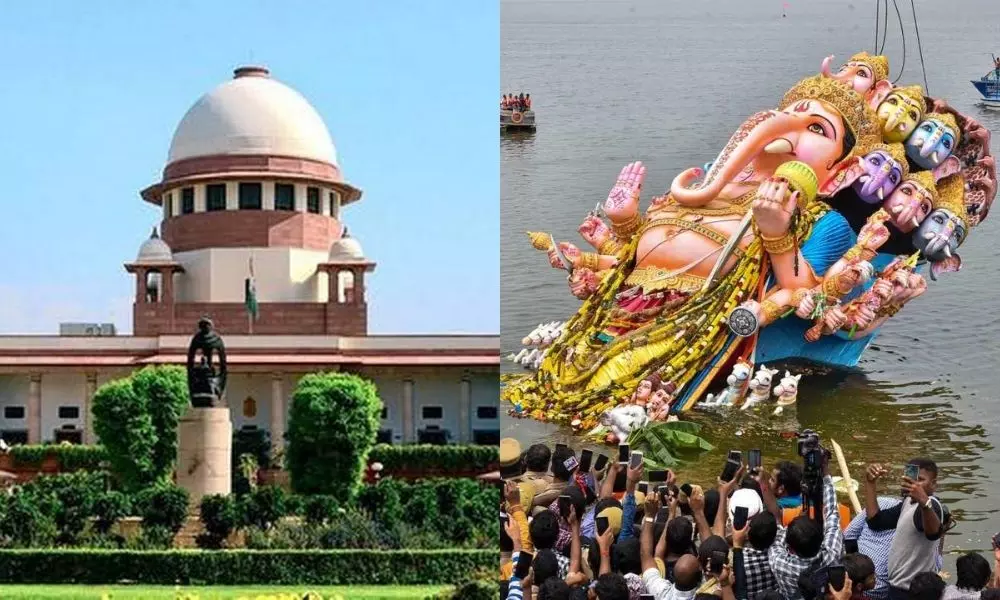 Supreme Court Green Signal to Immersion of POP Ganesh Idols in Hussain Sagar Hyderabad | Telangana News Today