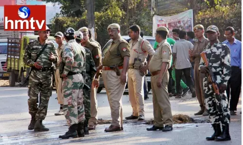 Police High Alert at CM Jagans Home Police High Alert at CM Jagans Home