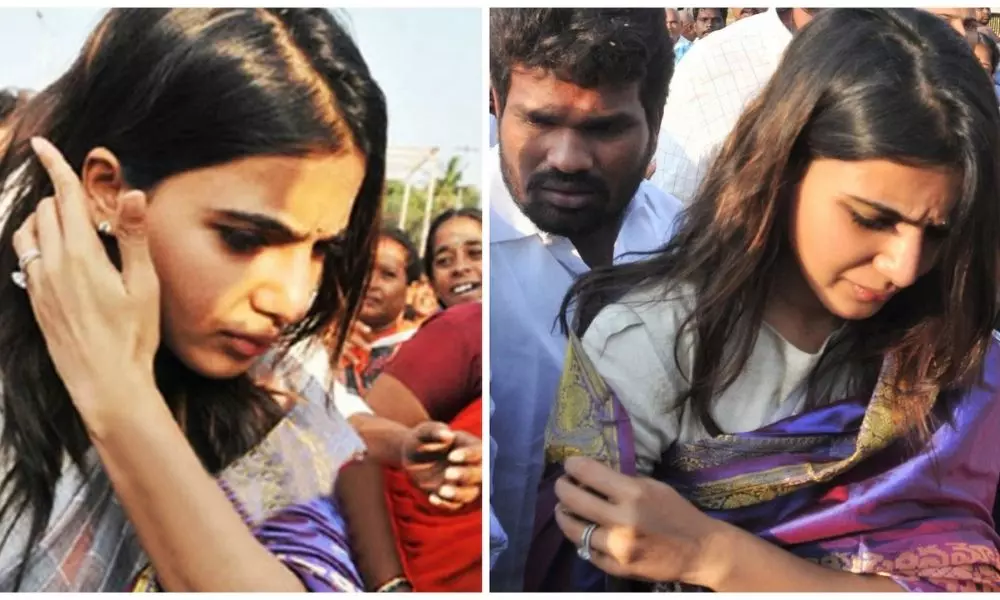 Actress Samantha Fires on Fans About The Questions of Divorce Gossips in Tirumala