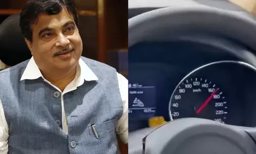 Union Minister Nitin Gadkari Speed Test on Delhi Mumbai Express Highway Union Minister Nitin Gadkari Speed Test on Delhi Mumbai Express Highway